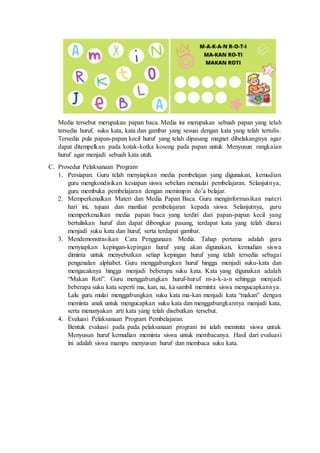 Laporan Program Pembelajaran Bahasa Indonesia.docx