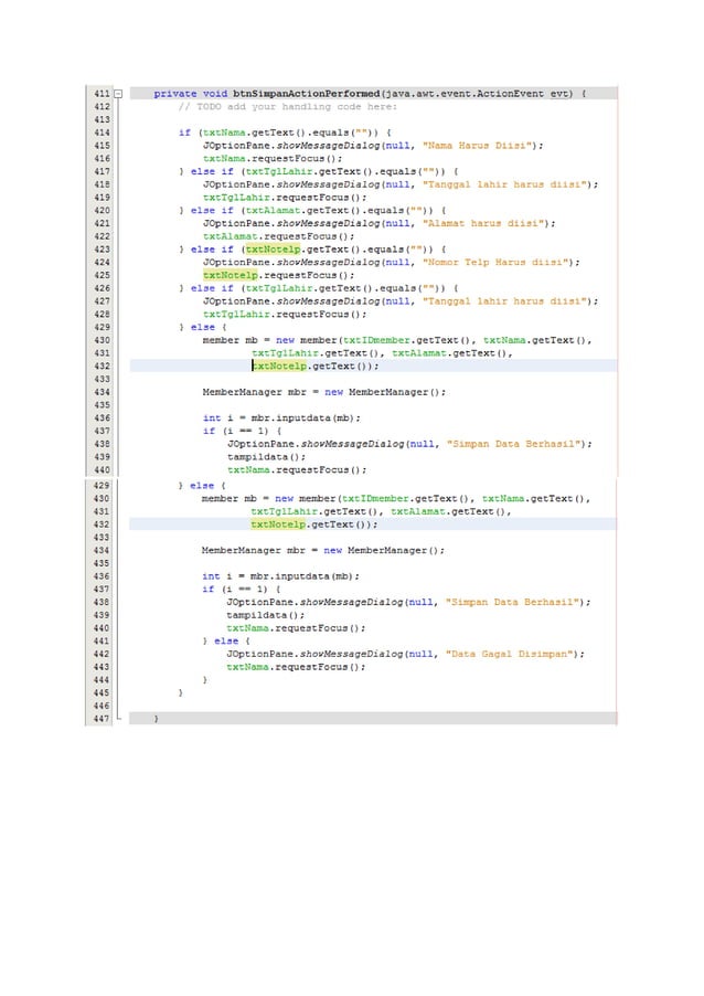 Laporan pembuatan Final Project (Java - Netbeans) "Rental CD" | DOCX