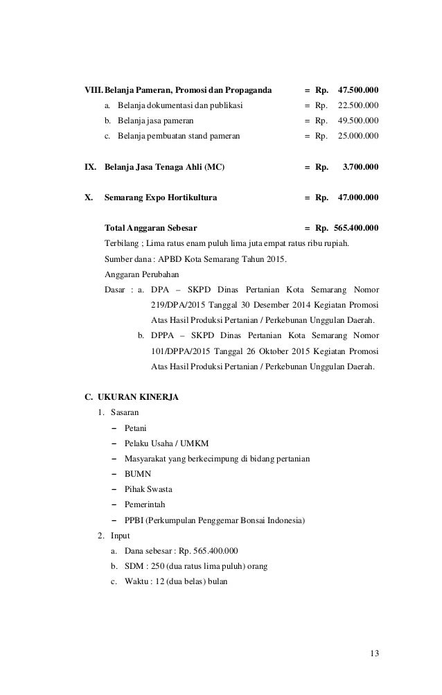 Laporan Promosi Atas Hasil Produksi Pertanian Perkebunan Unggulan Dae