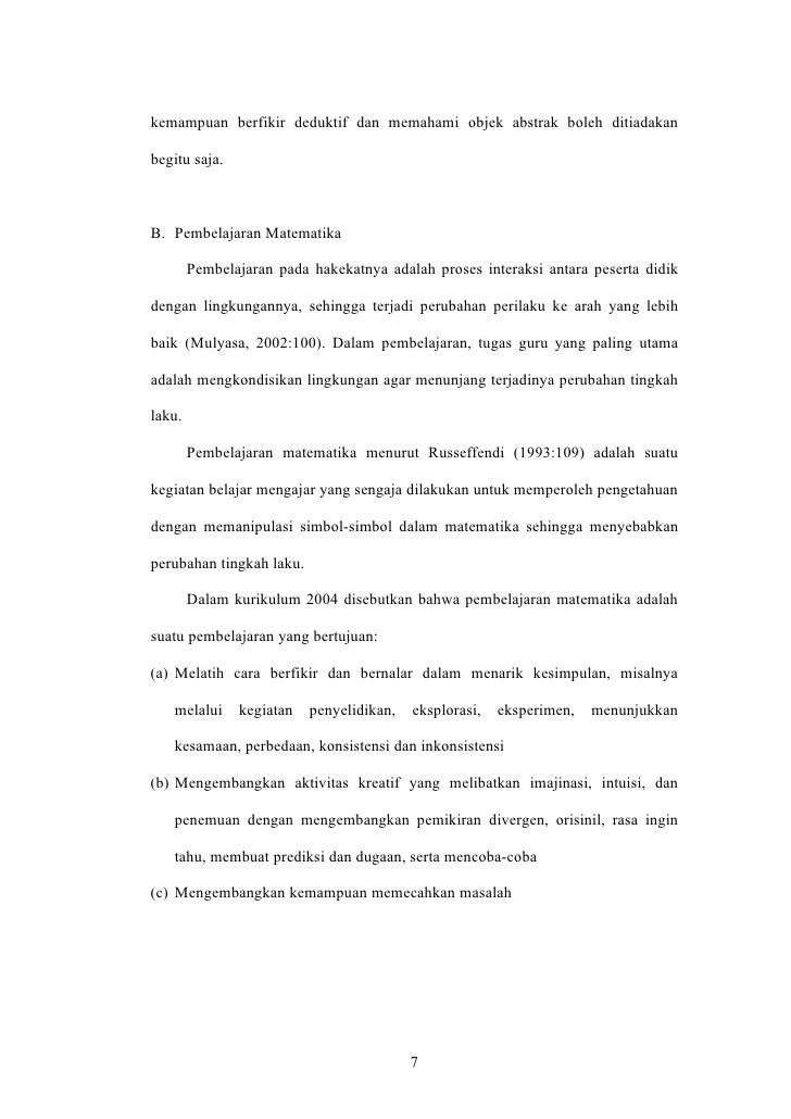 Contoh Penelitian Tindakan Kelas Matematika SD