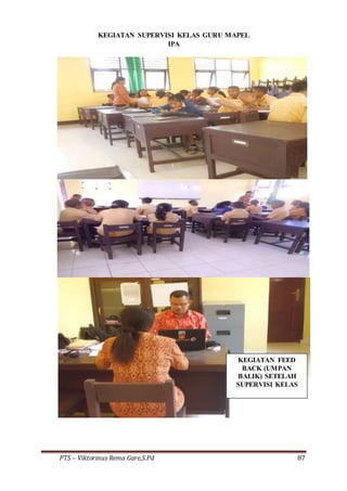 PTS – Viktorinus Rema Gare,S.Pd 87
KEGIATAN SUPERVISI KELAS GURU MAPEL
IPA
KEGIATAN FEED
BACK (UMPAN
BALIK) SETELAH
SUPERVISI KELAS
 
