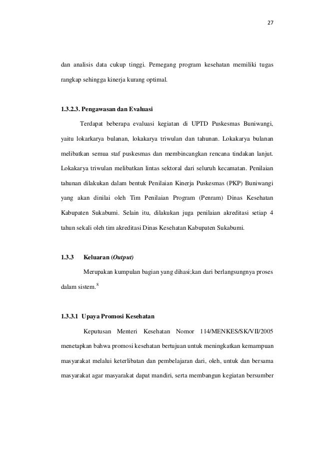 Laporan Puskesmas Buniwangi