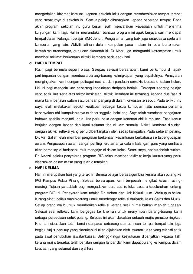 Laporan Reflektif Mpu3112 Bina Insan Guru