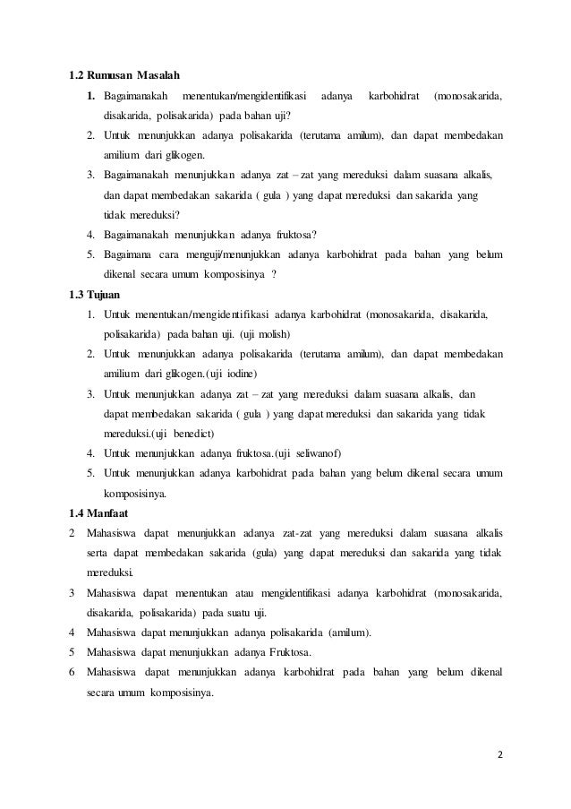 Laporan Uji Karbohidrat Biokimia Laporan Uji Karbohidrat Biokimia