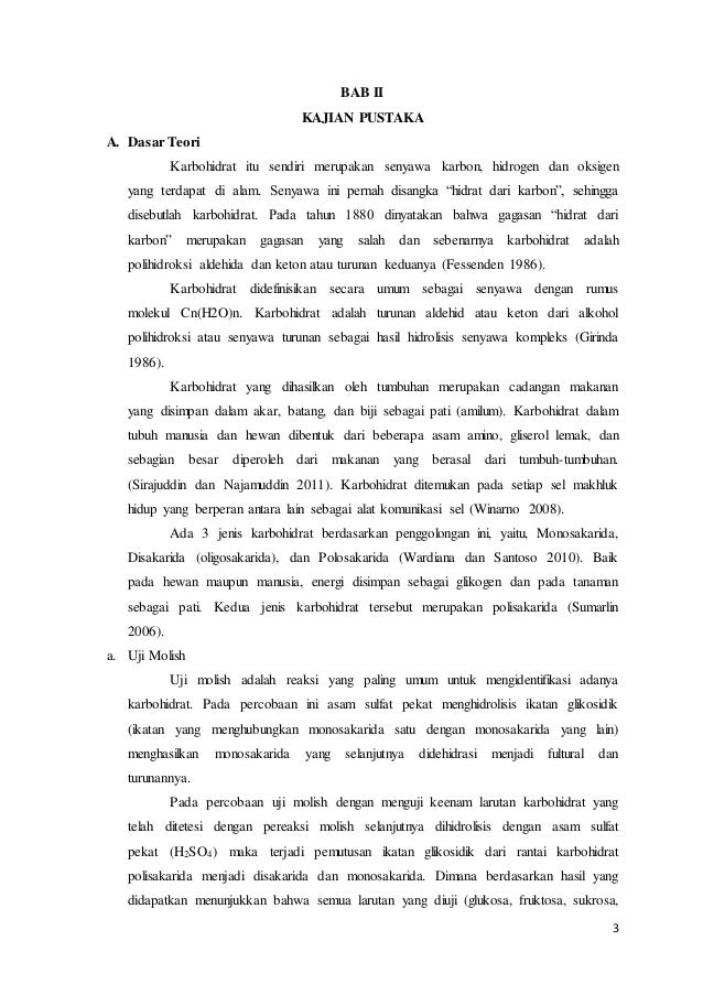 Laporan Uji Karbohidrat Biokimia Laporan Uji Karbohidrat Biokimia