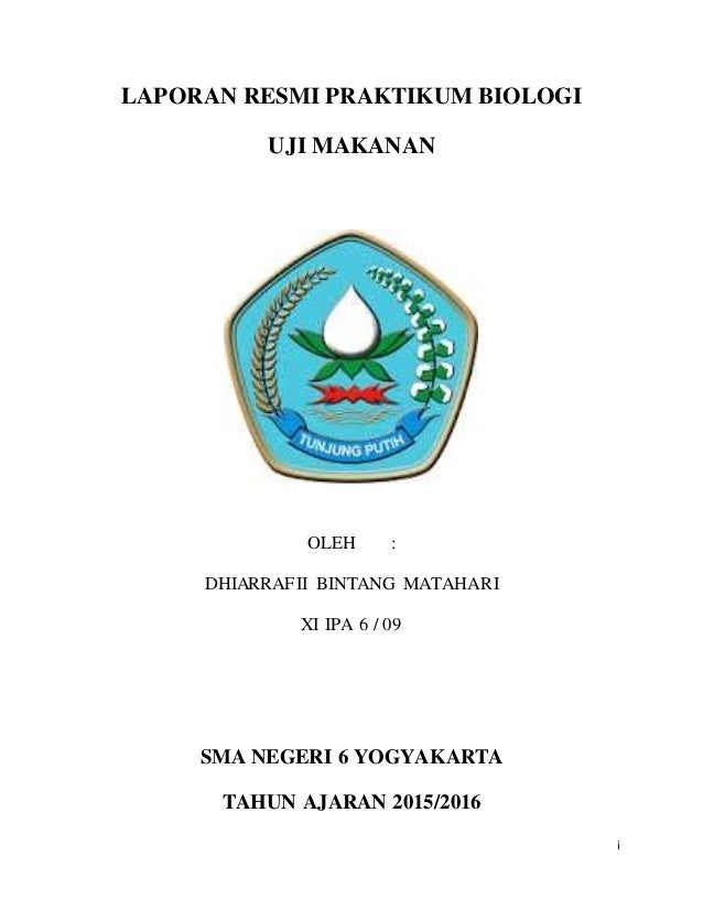 Laporan Resmi Praktikum Biologi Uji Makanan