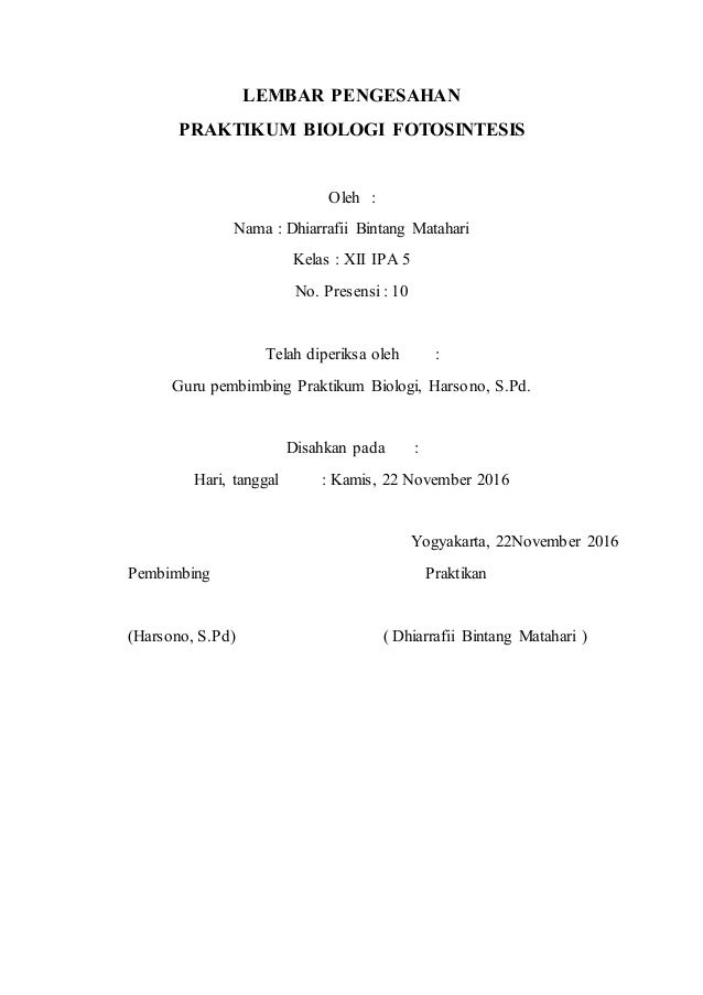 Laporan Resmi Praktikum Biologi Fermentasi Alkohol