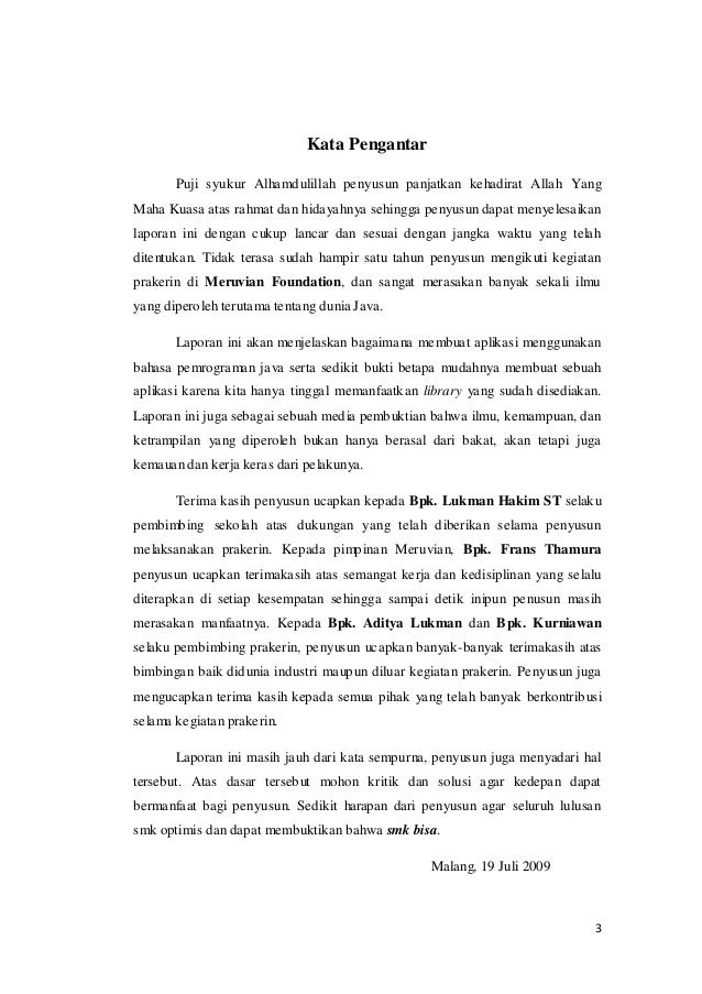 Laporan Prakerin Dian Aditya 2008 2009