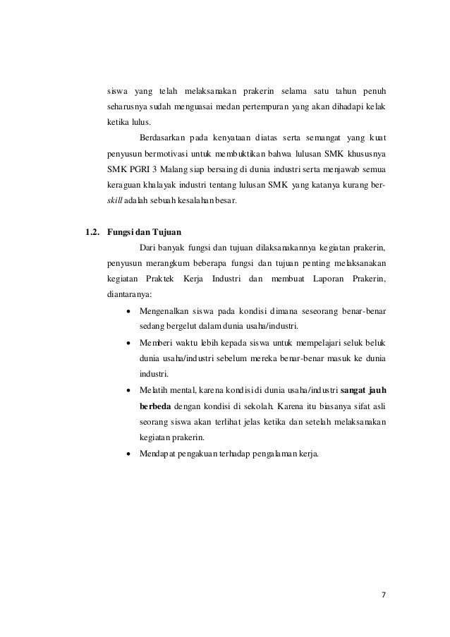 Laporan Prakerin Dian Aditya 2008 2009