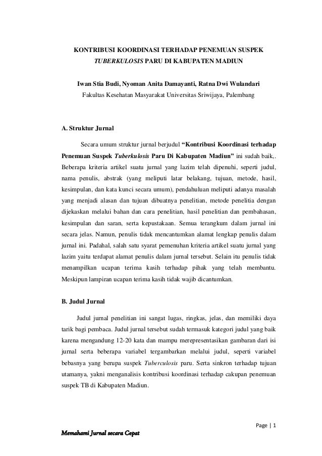 Contoh Kesimpulan Jurnal