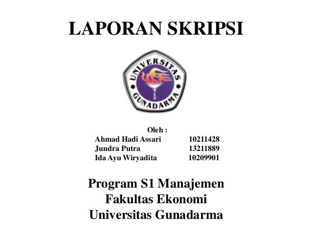 Laporan Skripsi