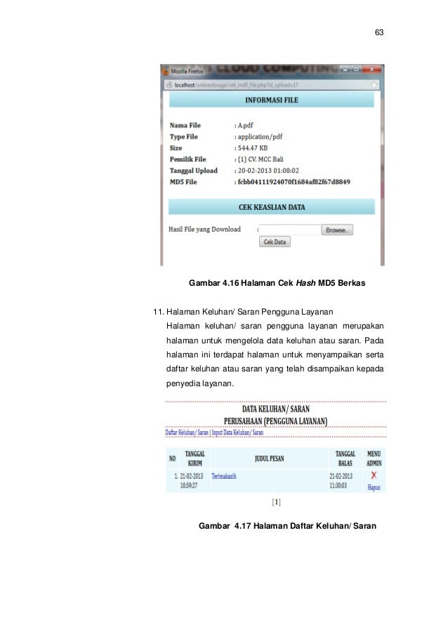 Gambar   Halaman Menu Utama Penyedia Layanan