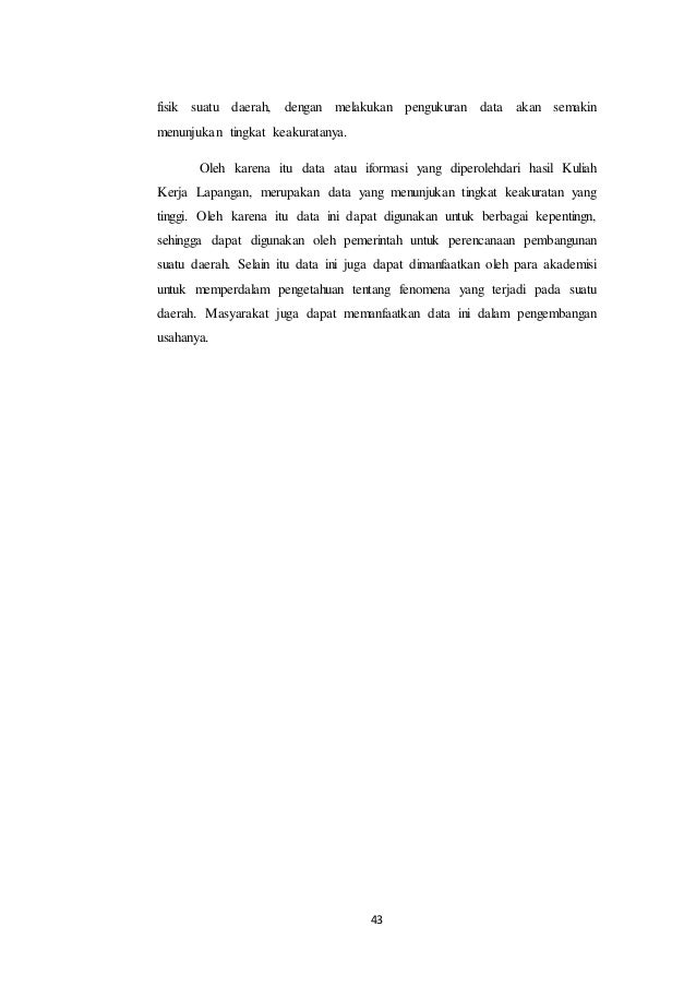 Laporan Studi Fenomena Geografi 1