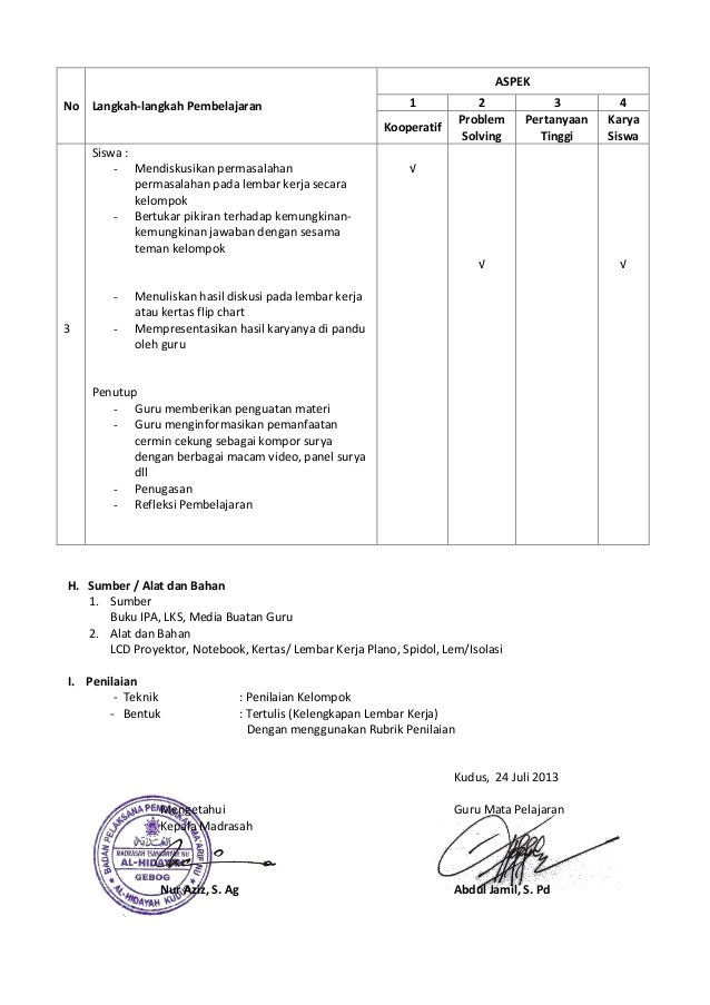 Laporan Supervisi Akademik