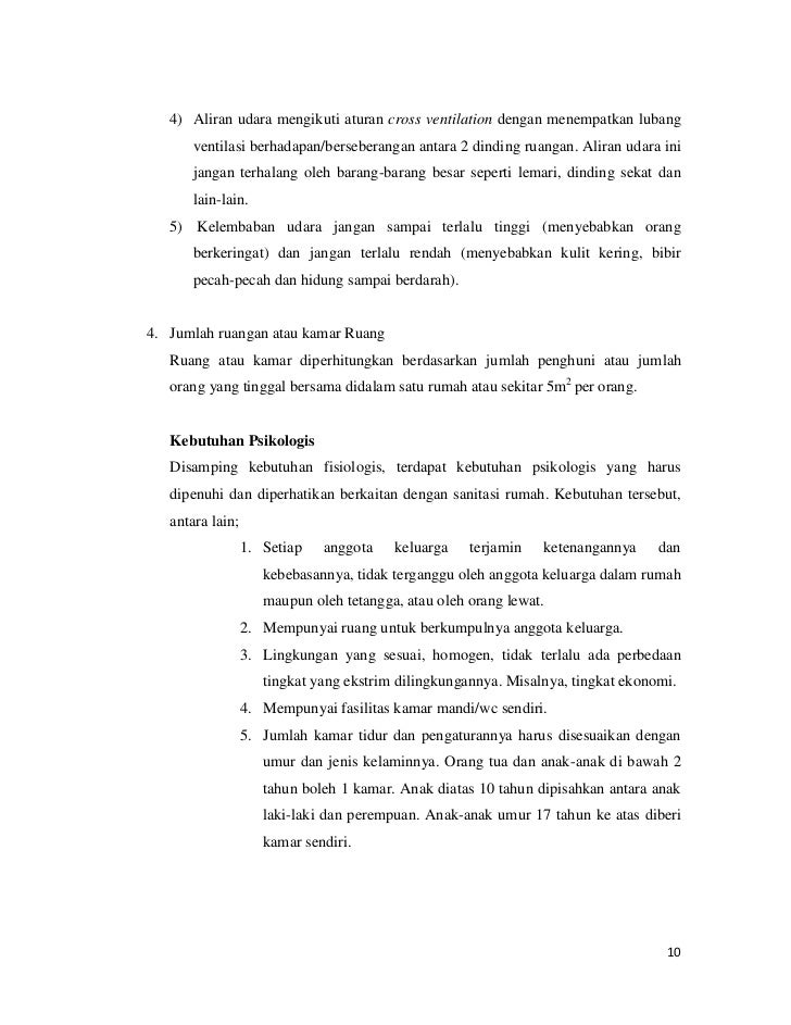 Laporan survey sanitasi perumahan