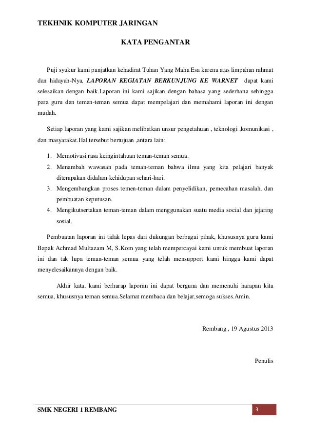 Laporan Survey Warnet