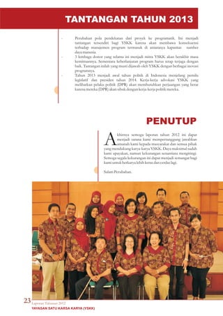 Laporan Tahunan 2012 YSKK 