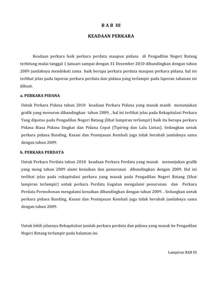 Laporan Tahunan PN Batang 2010