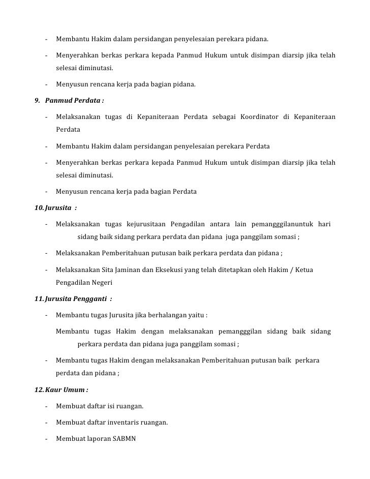 cuti surat izin tahunan Th. 2010 PN Batang Laporan Tahunan