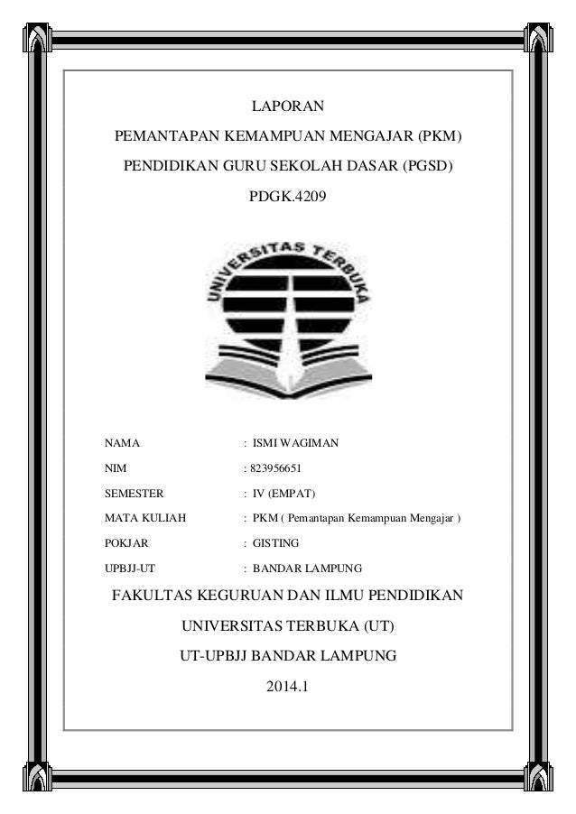 Contoh Laporan Pkm Pgsd 2020 View Contoh Laporan Pkm