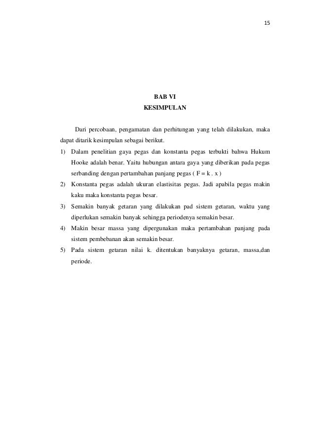 Laporan Praktikum Fisika Tetapan Pegas