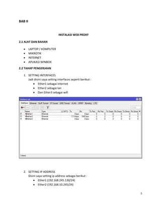 Membangun Proxy Server Pada Mikrotik | PDF