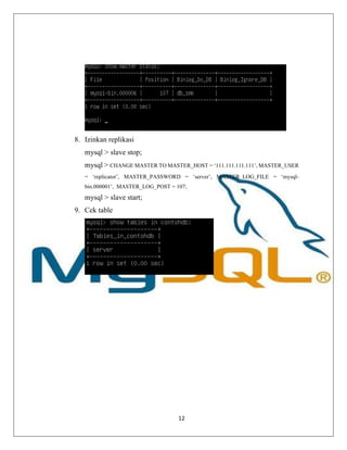 TA MySQL Master- Slave Replication | PDF