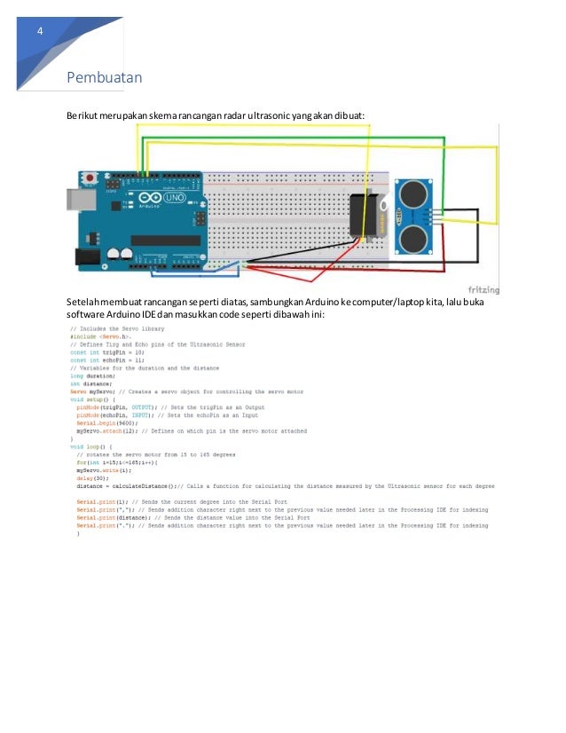 Projek Radar Menggunakan Arduino