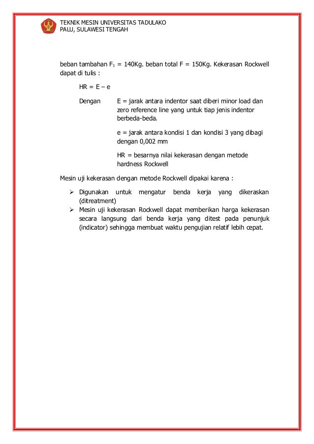 Laporan Uji Kekerasan