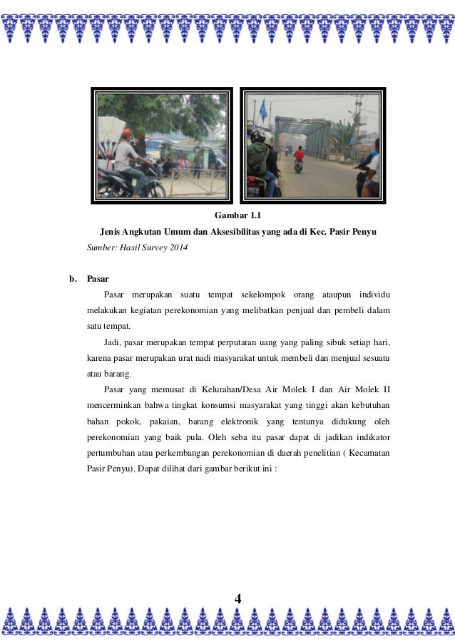 Laporan Usulan Teknis , Kecamatan Pasir Penyu, Kabupaten 