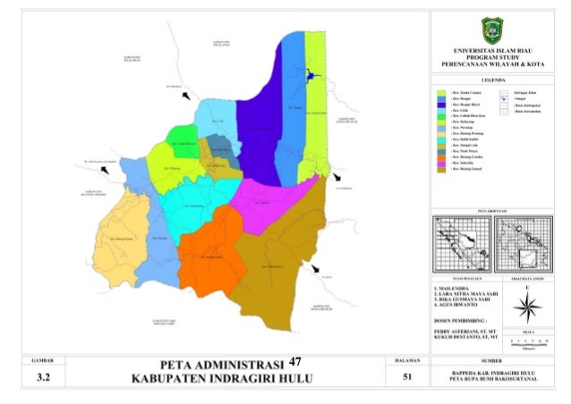 Download Peta Wilayah Kabupaten Indragiri Hilir PNG