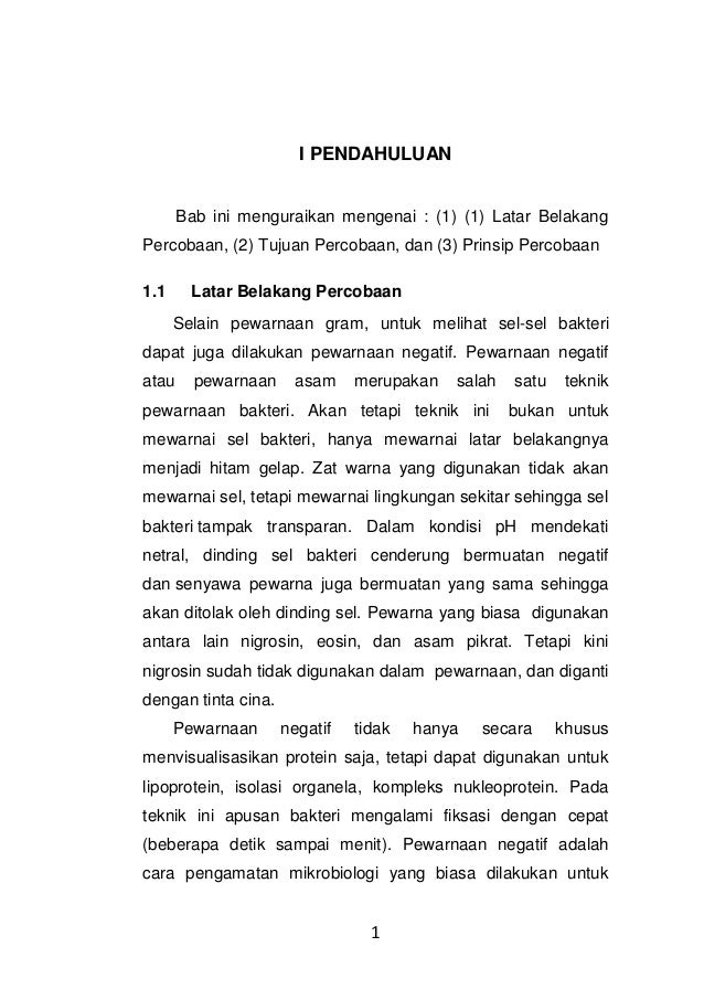 Laporan Utama Pewarnaan Negatif