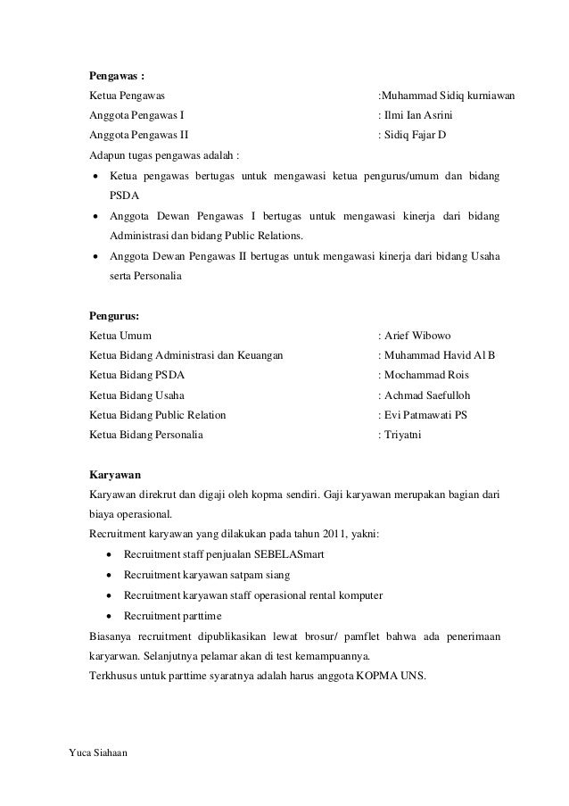 Wawancara Koperasi Mahasiswa UNS