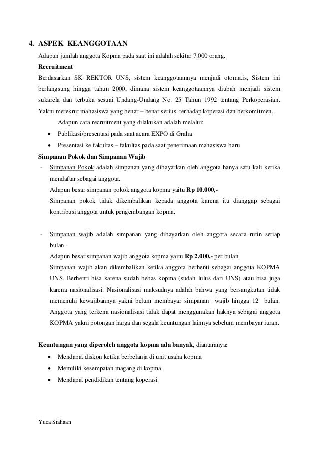 Wawancara Koperasi Mahasiswa Uns