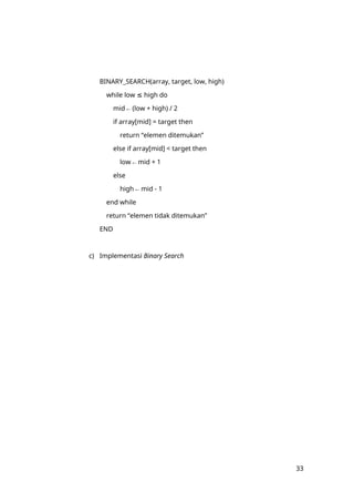 Analisis Algoritma Sorting dan Searching pada Struktur Data: Studi ...