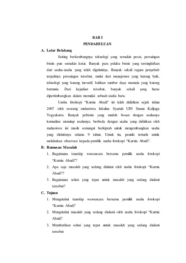 Laporan Wirausaha