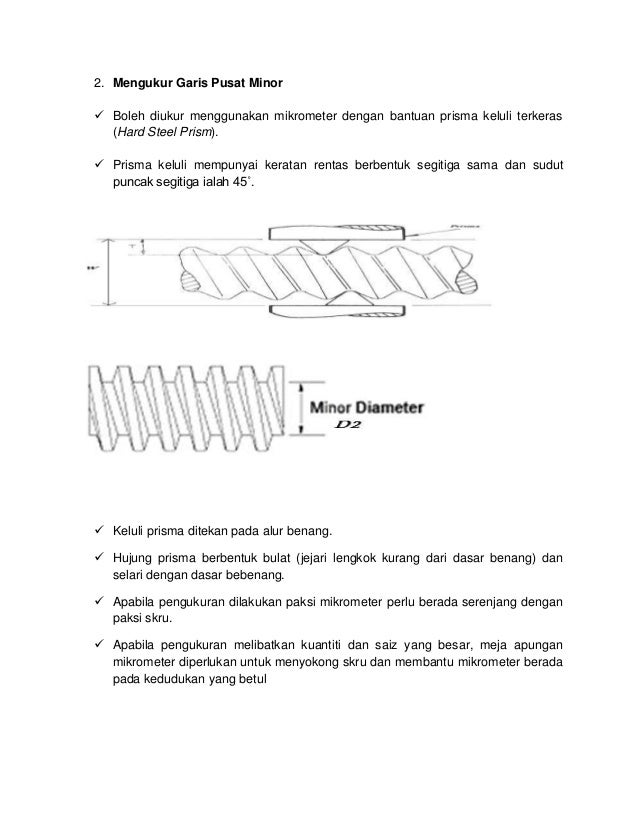 Laporan workshop skru benang