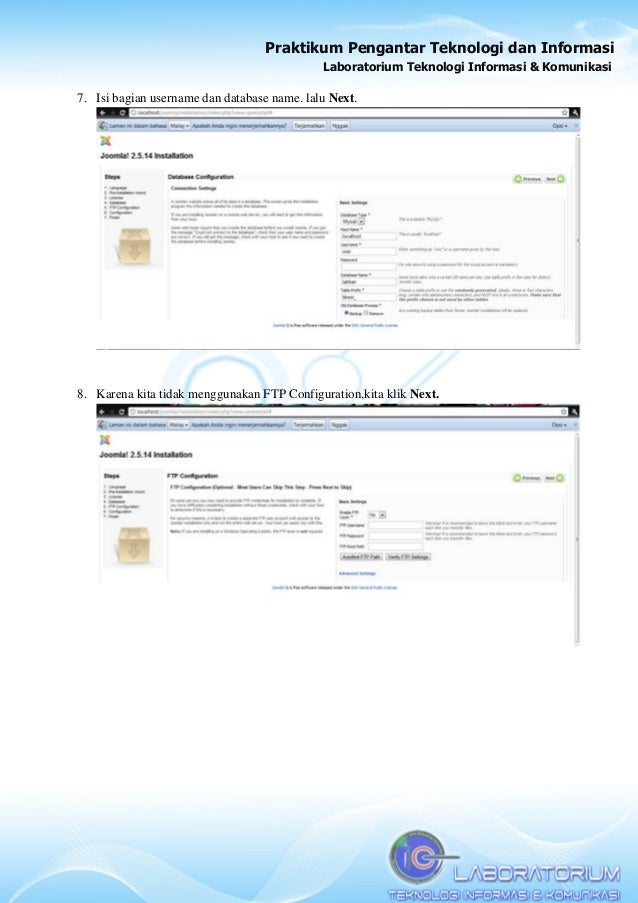 Laporan Xampp Dan Joomla