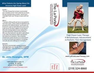 La Porte Laser Therapy Center Brochure