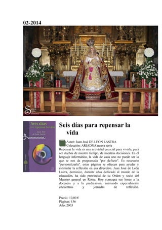 ISBN: 84-8260-117-2

Nuestra Tierra dará su
fruto. El Espíritu Santo
en el mundo y en la
historia
Autor: María José CARAM
...