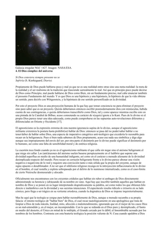 Galaxia irregular NGC 1427. Imagen: NASA/ESA.
4. El Dios cómplice del universo
Si Dios estuviera siempre presente no se
Su...