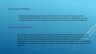 Posesion Roma La Posesión en el Derecho Civil Peruano - copia.pptx