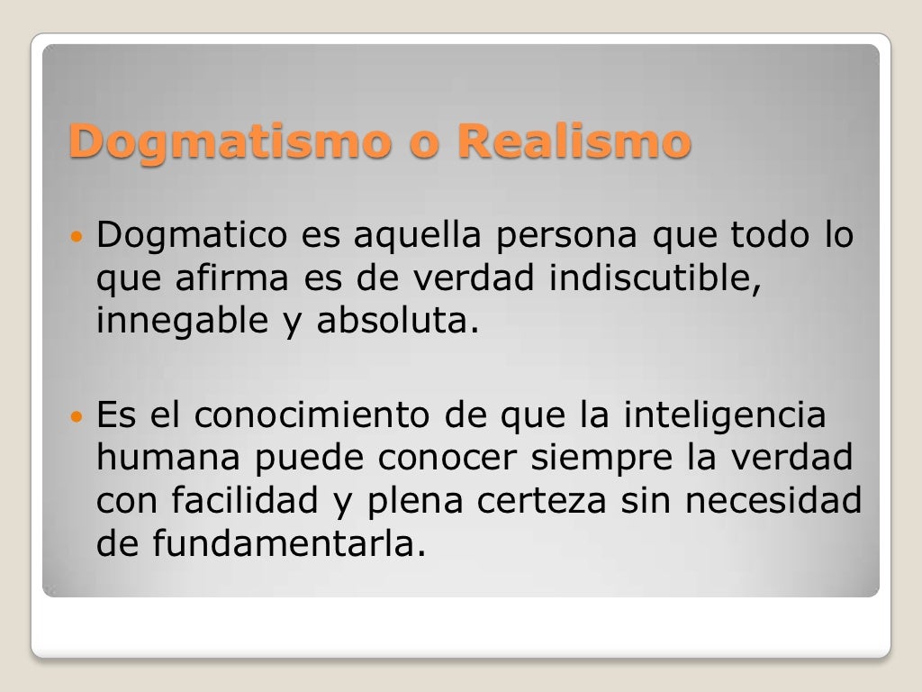 La posibilidad del conocimiento