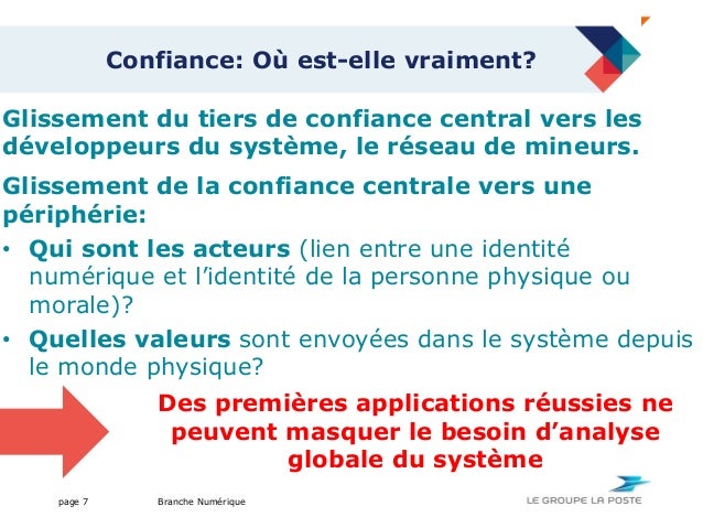 La Blockchain: la fin des tiers de confiance?