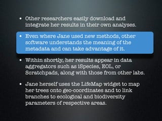 Towards a Simple, Standards-Compliant, and Generic Phylogenetic Database