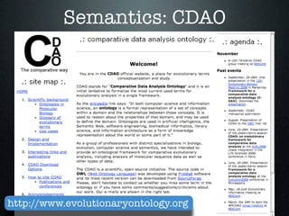 Towards a Simple, Standards-Compliant, and Generic Phylogenetic Database