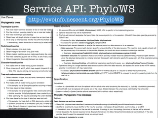 Towards a Simple, Standards-Compliant, and Generic Phylogenetic Database