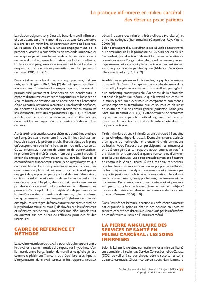 La pratique infirmière en milieu carcéral