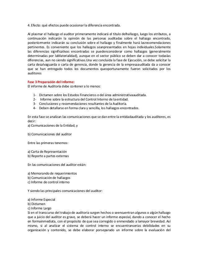 La práctica de la auditoria se divide en tres fases
