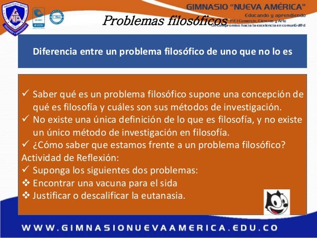 La pregunta de la filosofia o los problemas filosoficos